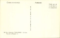 Surroundings of Annecy Talloires CPA the lake Seen of the Pergola (boat)