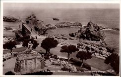 Biarritz CPA Monument aux morts Rocher de la vierge
