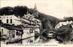 St Jean foot of port CPA Edges of Nive