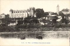 Pau CPA the castle (seen from of Gave)
