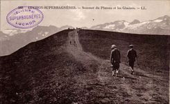 Luchon Superbagneres CPA Summit of the plate and the glaciers