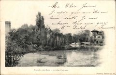 Enghien les Bains CPA End of the lake