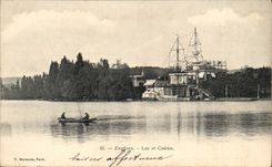 Enghien les Bains CPA lake and casino