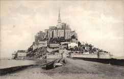 Mont Saint Michel CPA Dimensions southern taken dam