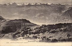 Suisse CPA Panorama von Rigi Kuln