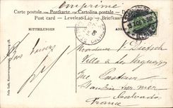 Brucke Strassburg-CPA der Eisenbahn auf dem Rhein nahes Kehl