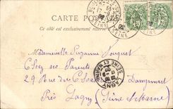 Boulogne auf dem Eingang Seine-CPA des Seedbed der Stadt von Paris