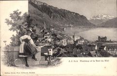 Suisse CPA Montreux et la dent du midi