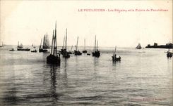 Pouliguen CPA regattas and the point of Penchateau