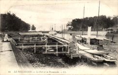 Pouliguen CPA the port and the walk