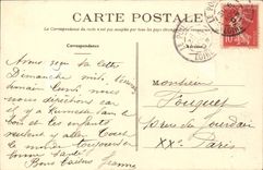 Pouliguen CPA rocks of the point of Penchateau Fishing to the moulds