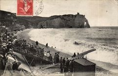 Etretat CPA the page by a heavy weather