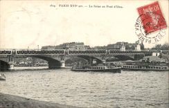Paris (16eme) CPA La Seine au pont D'iena