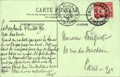 Bourboule CPA seen from of the rock of Bourboule