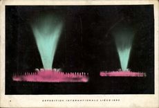 CPA Fantasy Fair international of Liege 1930 (with the back naive drawing with the hand children baby)