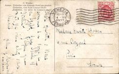 CPA Fantasy elefantine view from Cataract Hotel Italy italia