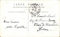 CPA Fantasy the valiant child arrives has Paris in the middle of one night after 8 days of market falls asleep Place of the Pantheon