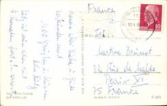 CPA Phantasie-Blume Herzliche Ostergrusse