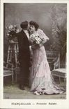 CPA Fantaisie Couple Fiancailles Premier baiser