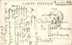 Libourne CPA Ansicht der Steinbrucke und der hubschen Banke des Dordogne