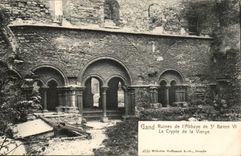 Belgium - Belgien - Belgium - Ghent - Ghent - Race - Ruins of the Abbey of St Bavon VI the Crypt - CPA