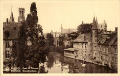 Belgium - Belgien - Belgium - Bruges - Brugge - Quay of the Rosary - CPA