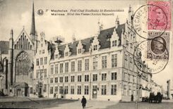 Belgien - Belgien - Belgien - Mechelen - Pfosten-Str Romboutskerk - bosartiges Postgebaude - CPA