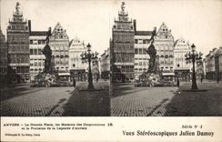 Belgien - Belgien - Belgien - Antwerpen - die grossen Platz-Hauser der Korporationen und des Brunnens - CPA