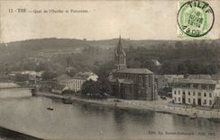 Belgium - Belgien - Belgium - Esneux - Tilff - Quay of Ourthe and Panorama - CPA