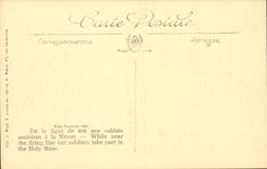 Belgium - Belgien - Belgium - Belgian Sector on Yser the Mass in the Ruins - CPA