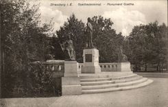Strassburg CPA Goethedenakmal Goethe Monument