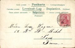 Strassburg CPA Train station Bahnhof