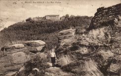 Mont Saint Odile CPA the pagan wall