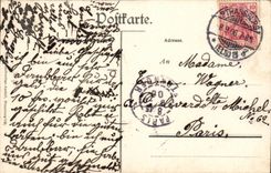 Strassburg CPA Seen from of the quay of the sinners