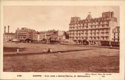 Dieppe CPA gesehen in Richtung zum Hotel koniglich und zur Hauptstadt