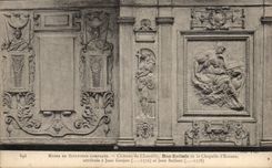 CPA Museum of sculpture comparee Castle of Low Cahntilly reliefs of the vault of Ecouen Jean Bullant Pin