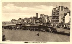 Dieppe CPA die Prachtstrasse von Verdun