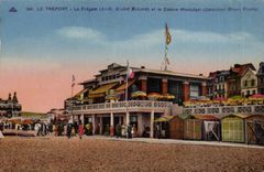 Treport CPA die Fregatte und das stadtische Kasino