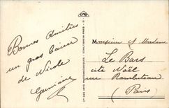 Treport CPA die Fregatte und das stadtische Kasino