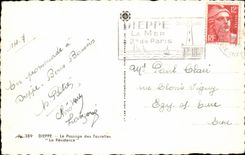 Dieppe CPA der Durchgang der Drehkopfe der Wohnsitz