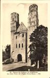 CPA Ruins of the abbey of Jumieges two Tours of the Notre Dame church