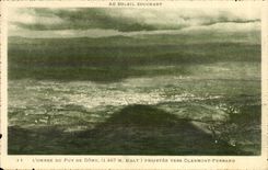 Farbton von Puy de Dome CPA Projetee in Richtung zu Clermont-ferrand