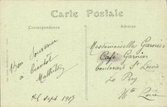 Ansicht Clermont-ferrandCPA in Richtung zur niedrigen Stadt