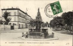 Brunnen Clermont-ferrandCPA von Amboise und von allgemeinem Hauptsitz