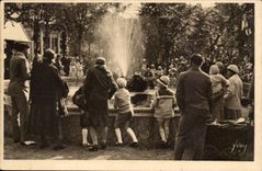 Bourboule CPA Bassin des allgemeinen Gartens des 11 November