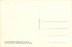 Chateauneuf les Bains CPA the virgin of the Peak Albert dominating Sioule