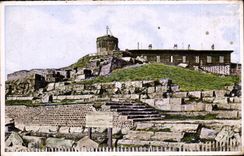 CPA Summit of Puy dde Dome Observatory and ruins of the Mercury temple