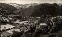 MODERN CARD Sioule and two bridges of Menat