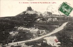 Auvergne - the Summit of Puy de Dome - CPA