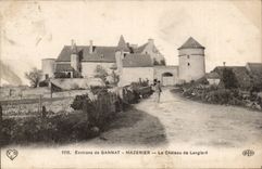 Gannat - Mazerier - the Castle of Langlard CPA